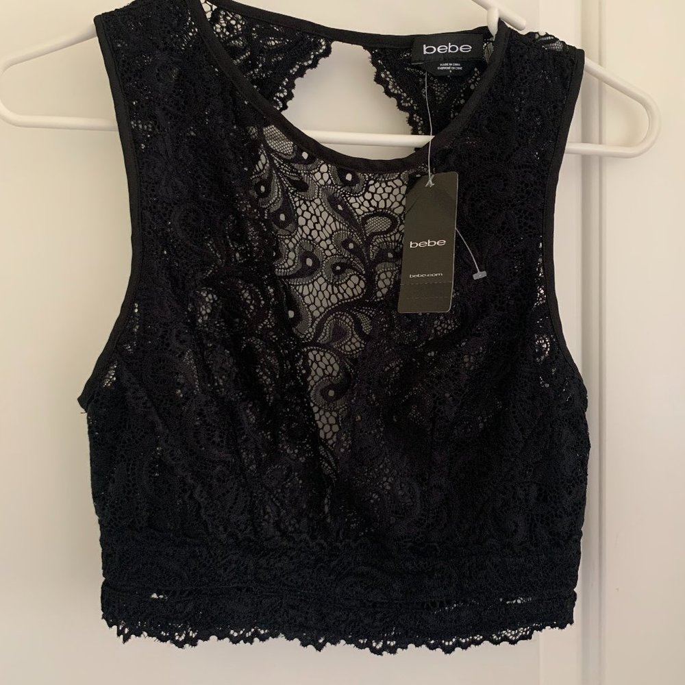 brand new lace crop top / bra top